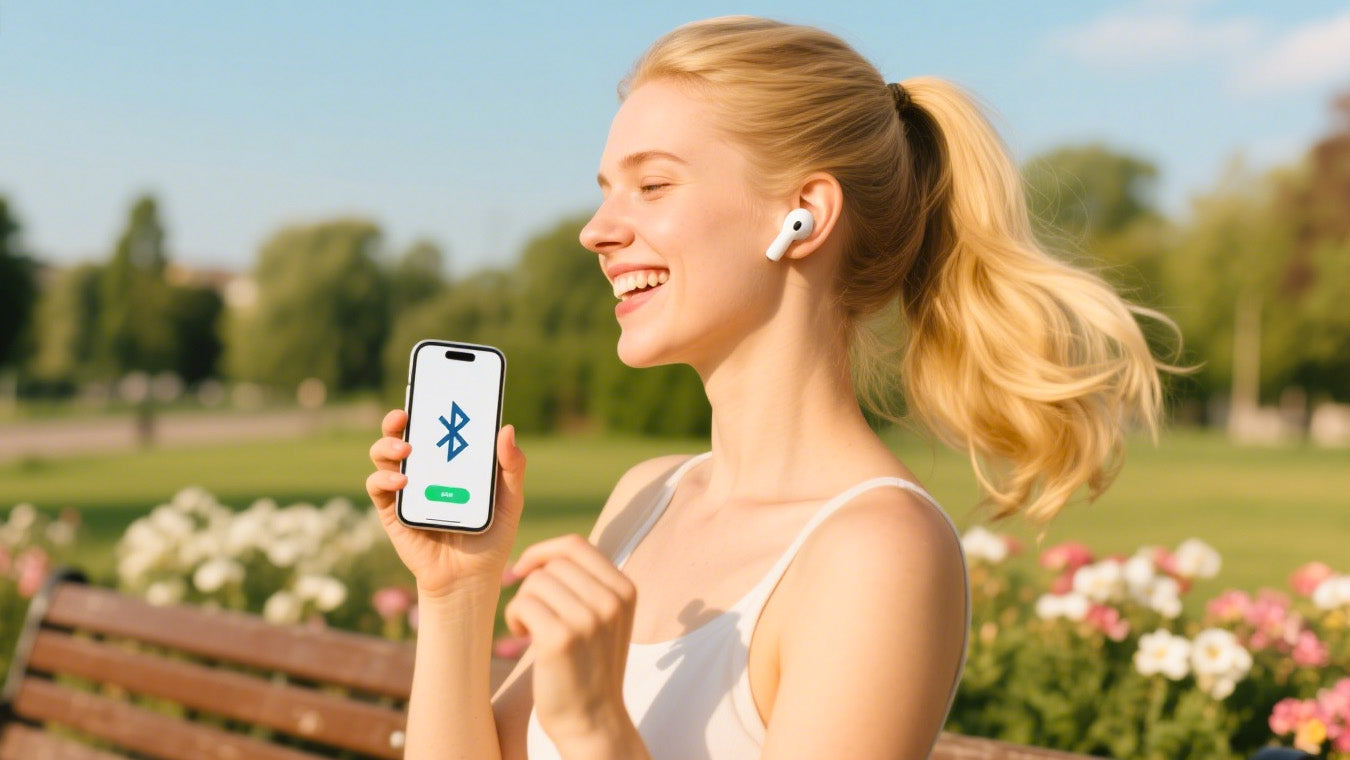 Fone de Ouvido Bluetooth com Conexão Simples ao Celular. Prático e Estiloso!