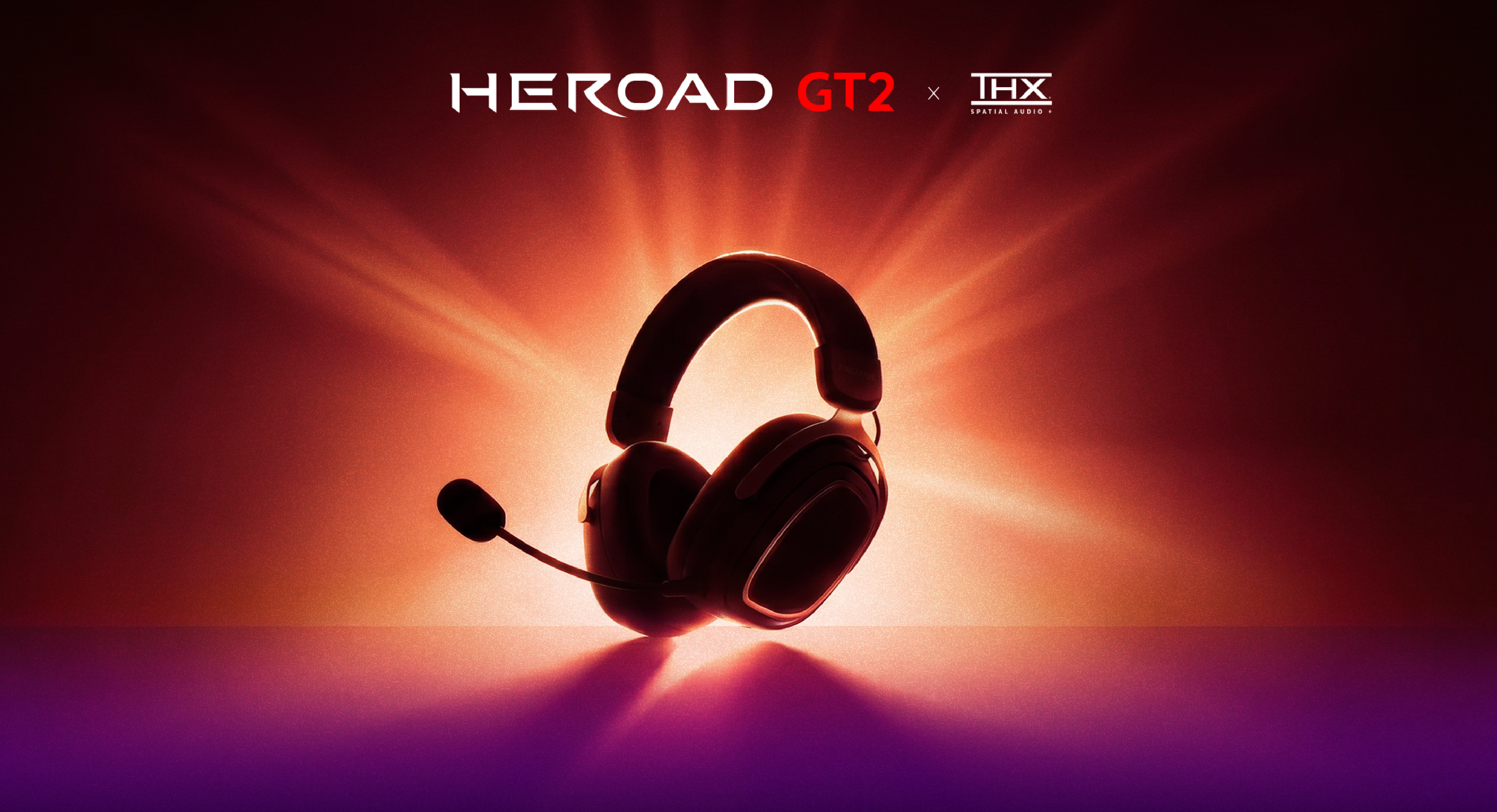 Fone Gamer QCY Heroad GT2 com THX Spatial Audio+ para imersão sonora.