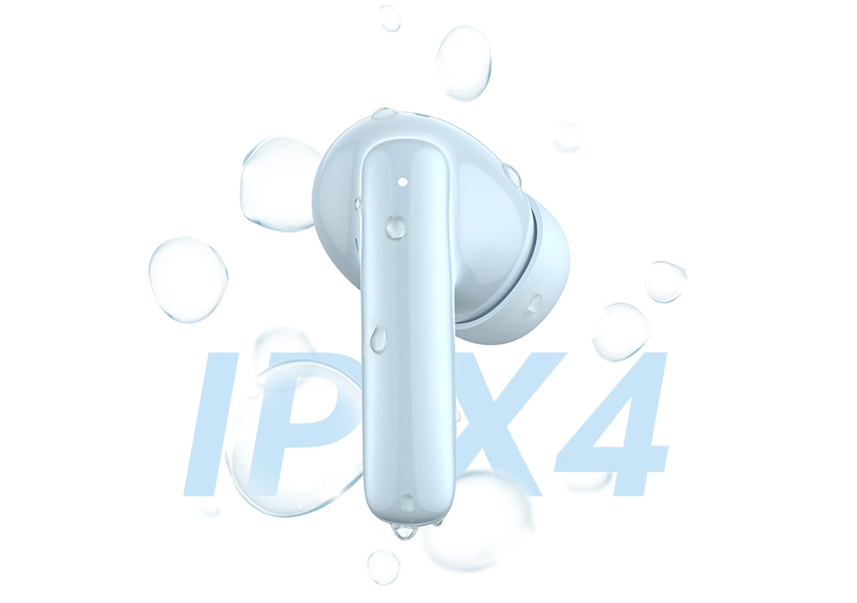 Fone de Ouvido IPX4 Resistente à Água, Proteção contra Gotas e Suor, Ideal para Atividades ao Ar Livre.