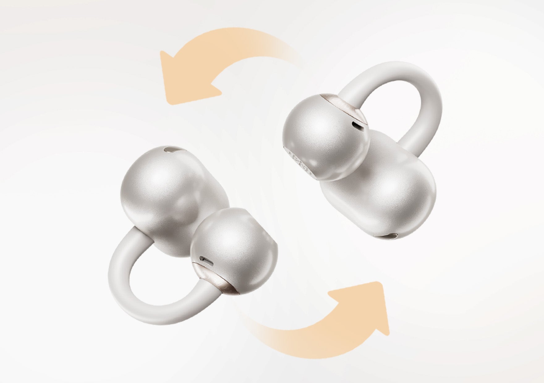 Fones de ouvido sem fio com design ergonômico e ajuste confortável, ideais para uso diário e atividades físicas.