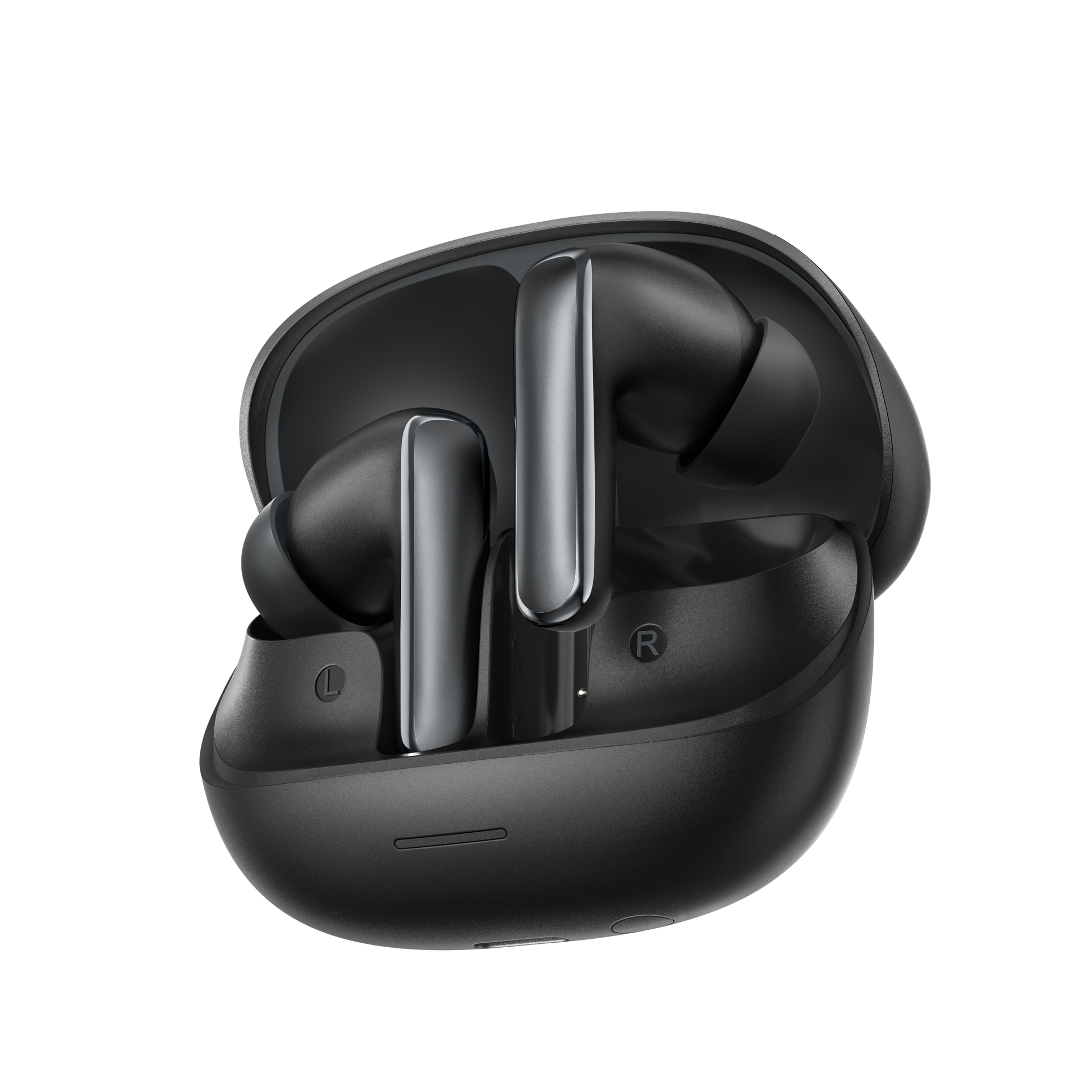 Fone de ouvido QCY MeloBuds N65, sem fio e elegante, com design moderno e conforto ideal.