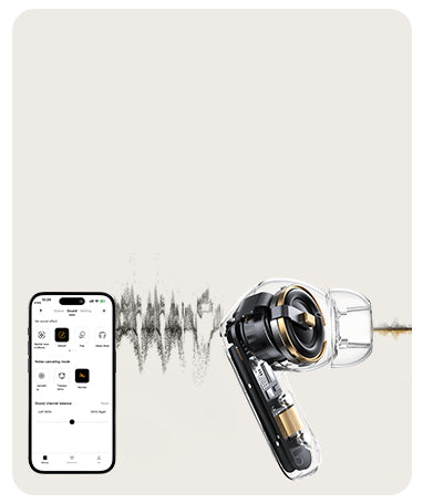 Fone de ouvido inteligente com app para personalização de áudio. Experiência sonora única e ajustável. Compre agora!