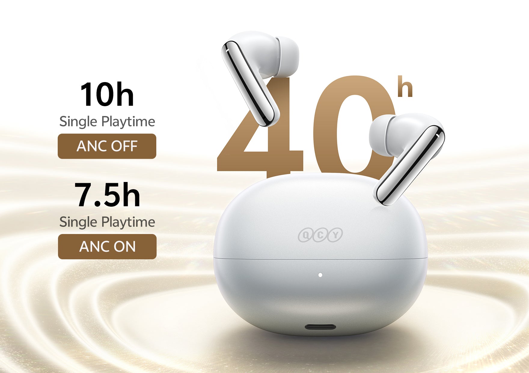 Fone de Ouvido Intra-Auricular QCY com 40h de Bateria, ANC OFF/ON. Compre Agora!
