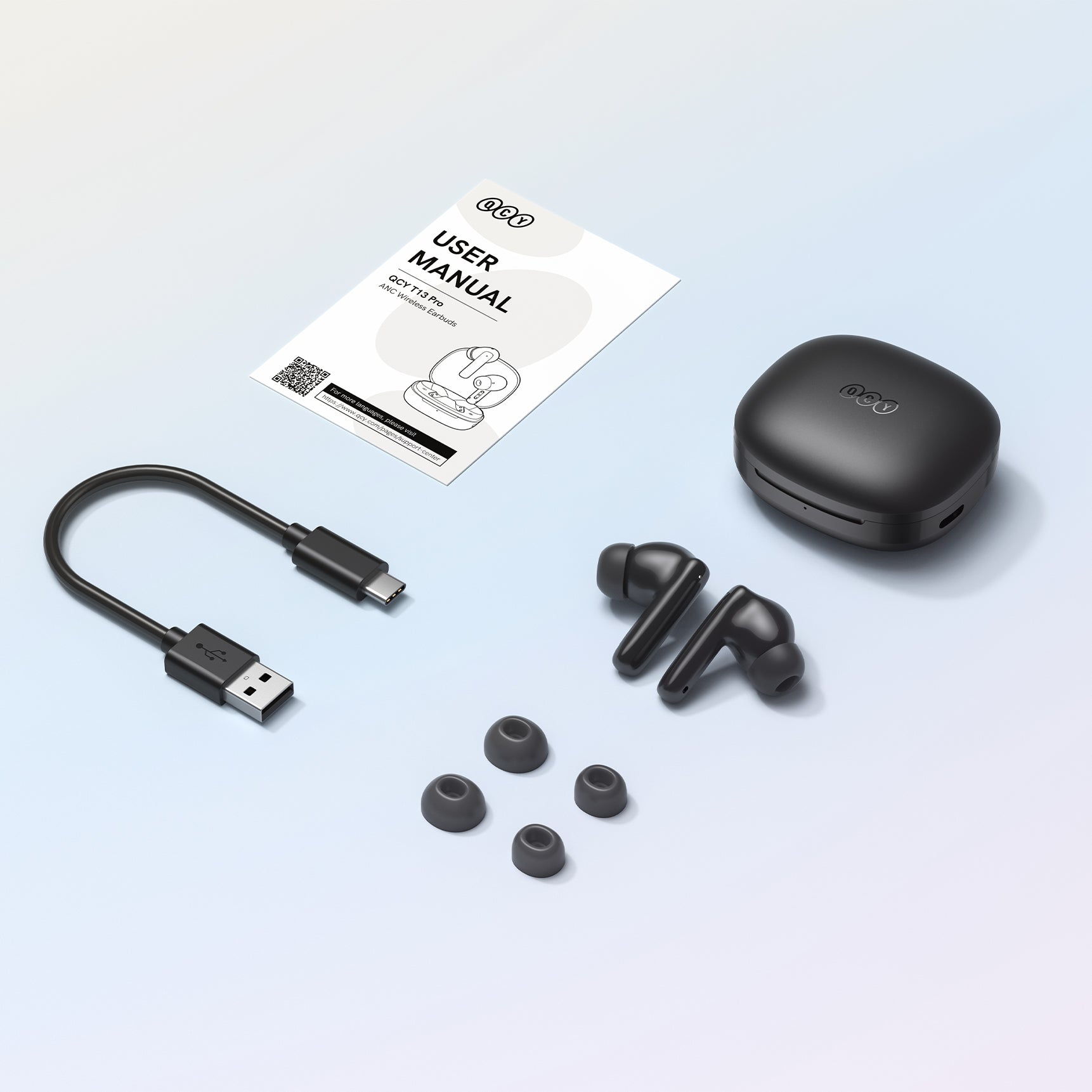 Fone de Ouvido TWS QCY T13 Pro com Carregador e Acessórios Inclusos. Frete Grátis. Garantia. Compre Agora!
