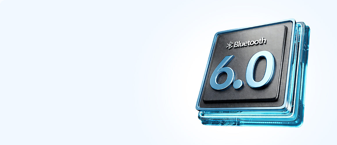 Chip Bluetooth 6.0 com design moderno e tecnologia avançada para conexões rápidas e confiáveis.